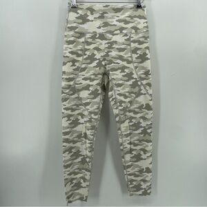 Aerie Chill Play Move Leggings Tan Camo L
